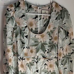 Tuckernuck Floral Maxi Long Sleeve Dress Size XS
